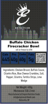 Buffalo Chicken Firecracker Bowl