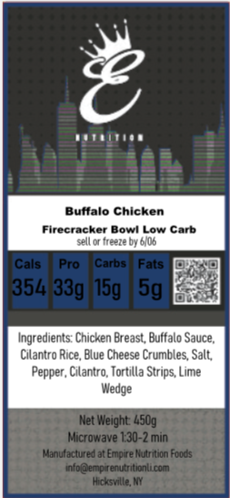 Buffalo Chicken Firecracker Bowl (Low Carb)