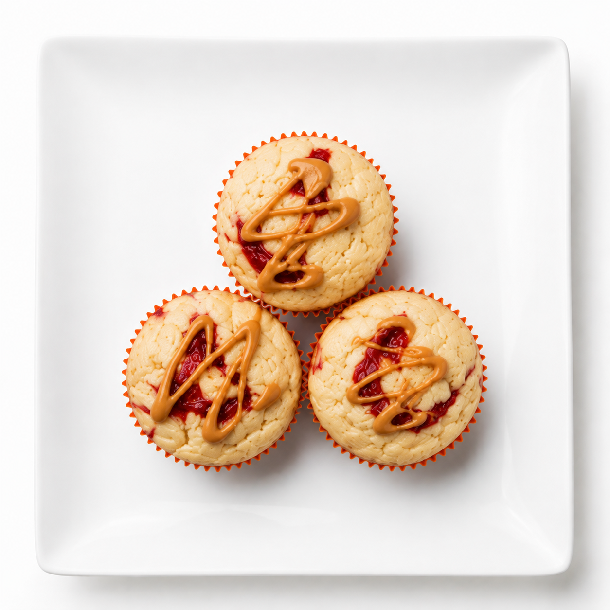 Peanut Butter and Jam Protein Muffins
