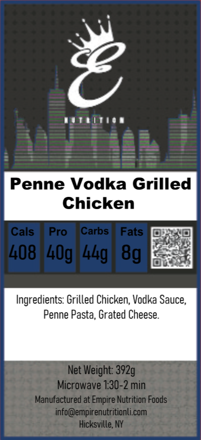 Penne Vodka with Grilled Chicken