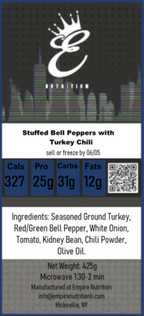 Stuffed Peppers with Turkey Chili