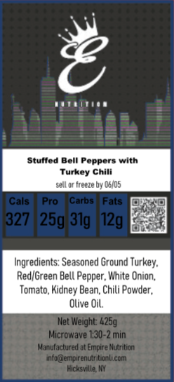 Stuffed Peppers with Turkey Chili