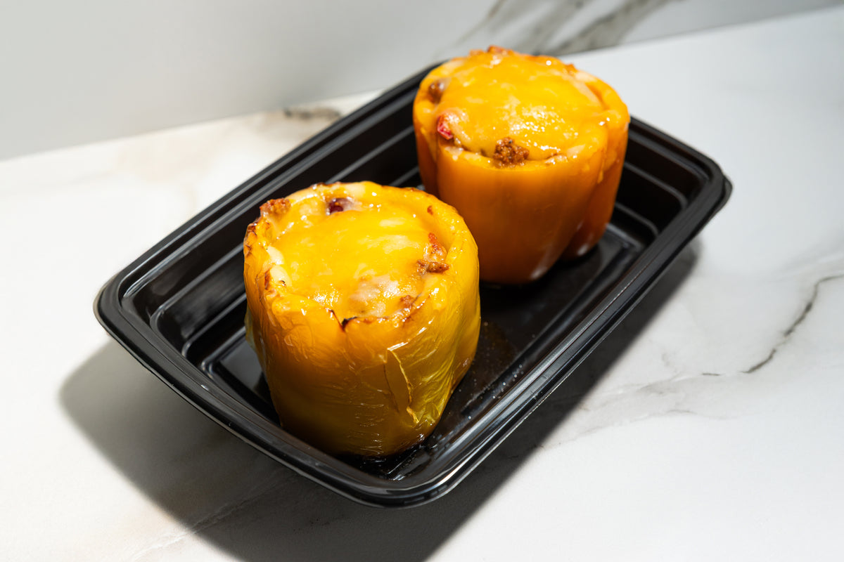 Stuffed Peppers with Turkey Chili
