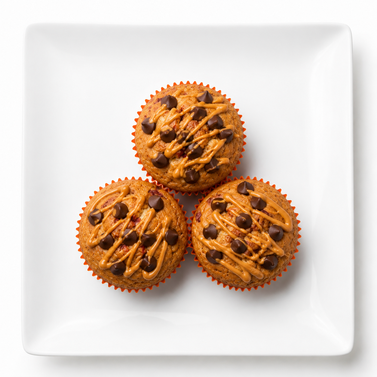 Chocolate Chip Peanut Butter Protein Muffins