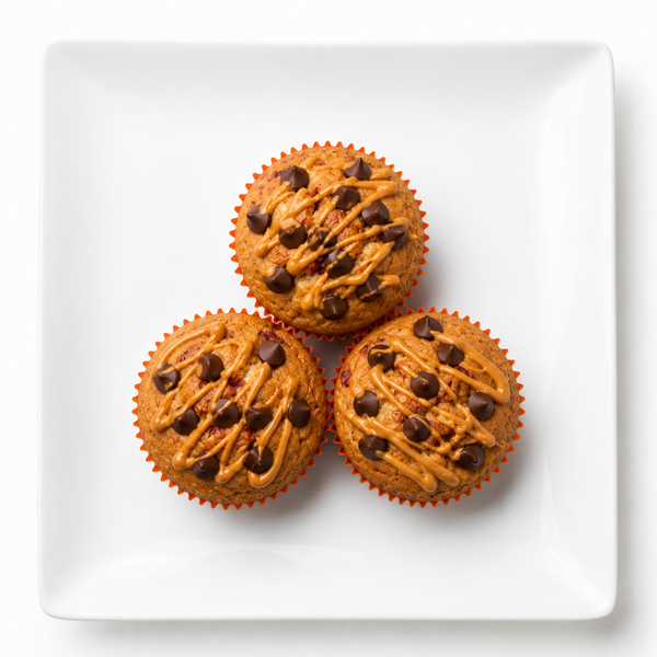 Chocolate Chip Peanut Butter Protein Muffins