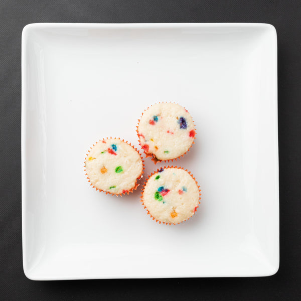 Birthday Cake Protein Muffins